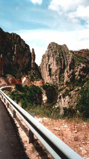 Schlucht in Spanien