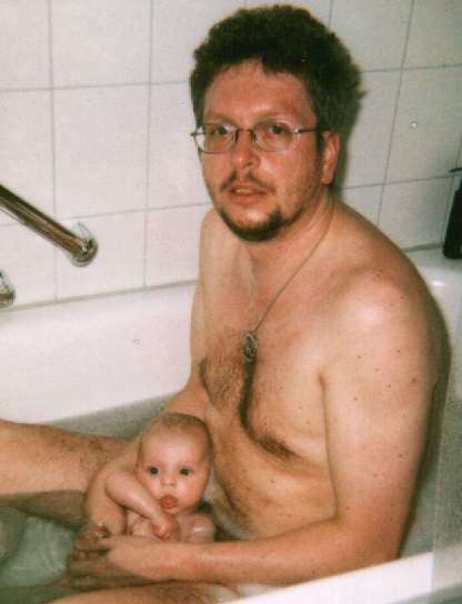 In der gro&szlig;en Badewanne