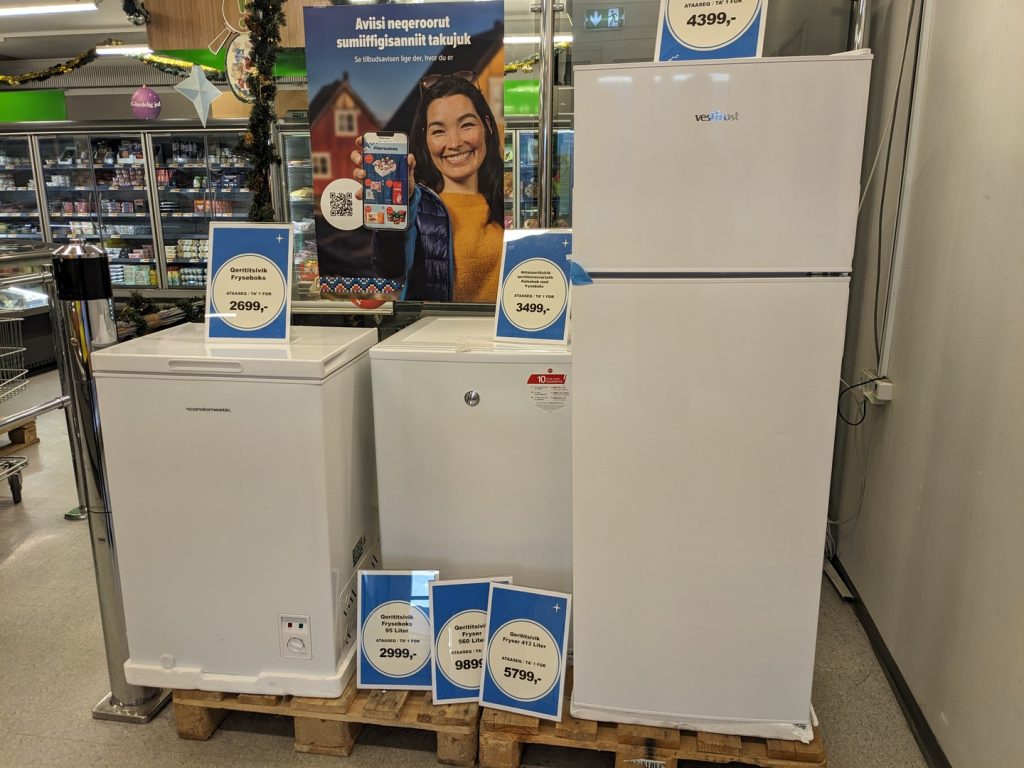Kühlschränke in Grönland